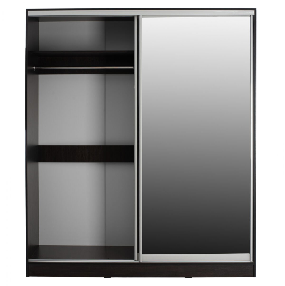 ΝΤΟΥΛΑΠΑ ΣΥΡΟΜΕΝΗ ADLER ΜΕΛΑΜΙΝΗΣ WENGE ΜΕ ΚΑΘΡΕΠΤΗ HM2437.02  180X60X210Υεκ. - Image 4