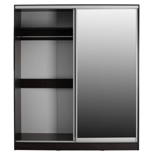 ΝΤΟΥΛΑΠΑ ΣΥΡΟΜΕΝΗ ADLER ΜΕΛΑΜΙΝΗΣ WENGE ΜΕ ΚΑΘΡΕΠΤΗ HM2437.02  180X60X210Υεκ. - Image 4