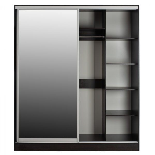 ΝΤΟΥΛΑΠΑ ΣΥΡΟΜΕΝΗ ADLER ΜΕΛΑΜΙΝΗΣ WENGE ΜΕ ΚΑΘΡΕΠΤΗ HM2437.02  180X60X210Υεκ. - Image 5