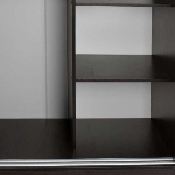 ΝΤΟΥΛΑΠΑ ΣΥΡΟΜΕΝΗ ADLER ΜΕΛΑΜΙΝΗΣ WENGE ΜΕ ΚΑΘΡΕΠΤΗ HM2437.02  180X60X210Υεκ. - Image 10