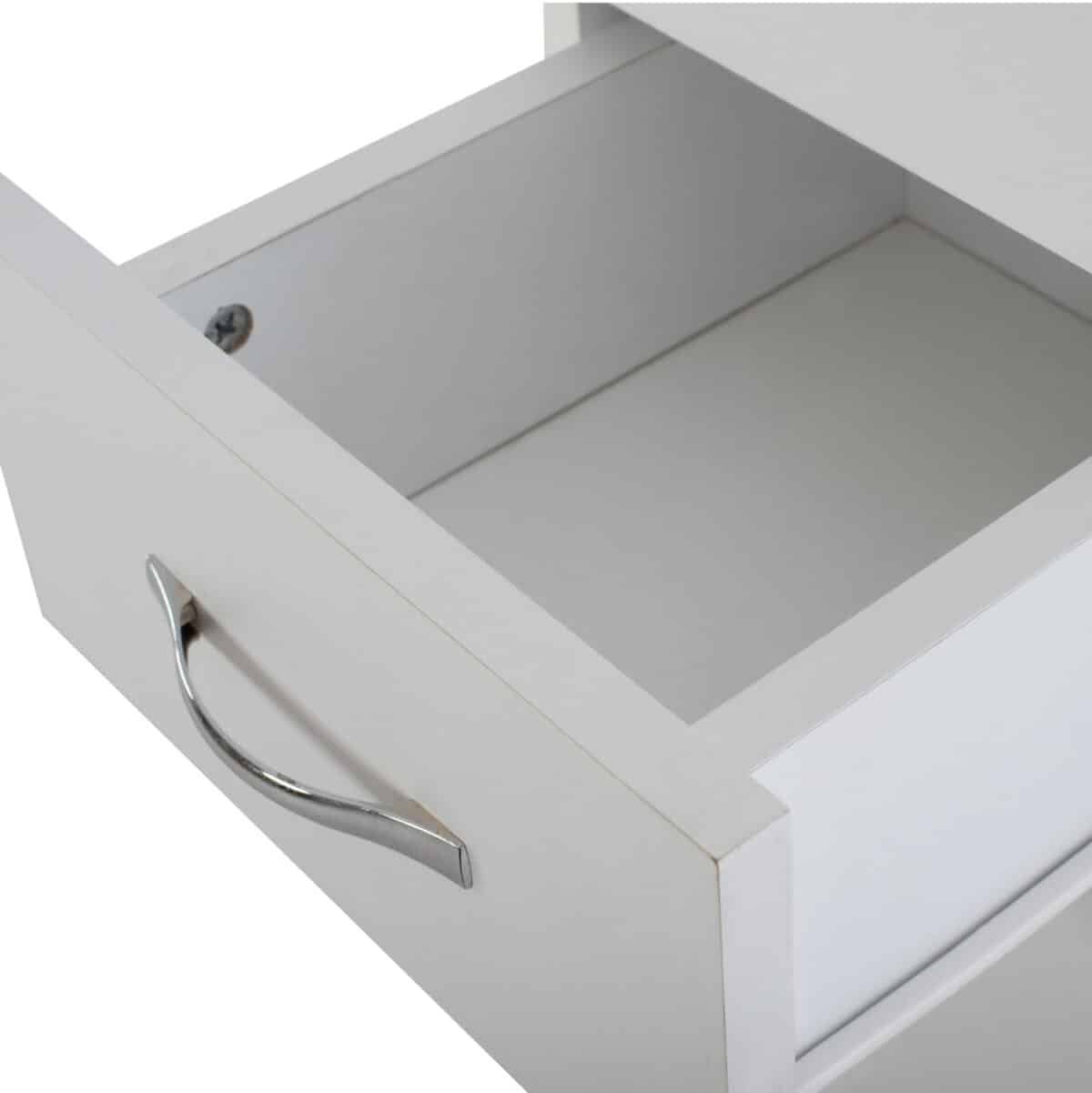 ΝΤΟΥΛΑΠΙ ADEMIA ΣΤΗΛΗ ΠΟΛΛΑΠΛΩΝ ΧΡΗΣΕΩΝ ΜΕΛΑΜΙΝΗ ΛΕΥΚΟ 30x33x175,5Yεκ.HM9124.11 - Image 9