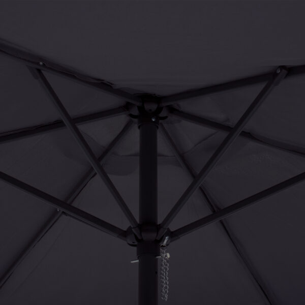 ΟΜΠΡΕΛΑ ΑΛΟΥΜΙΝΙΟΥ KACEN Φ250x236 εκ. ΜΕ 6 ΑΚΤΙΝΕΣ ΓΚΡΙ ΠΑΝΙ HM6030.10 - Image 3