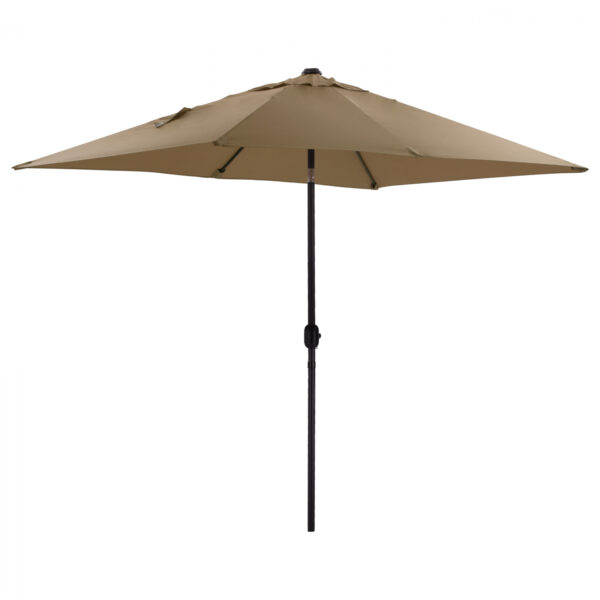 ΟΜΠΡΕΛΑ ΑΛΟΥΜΙΝΙΟΥ CAMBELL HM6029.02 ΟΡΘΟΓΩΝΙΑ ΑΝΑΚΛΙΝΟΜΕΝΗ ΜΟΚΑ ΓΚΡΙ 262x170x253 εκ. - Image 3