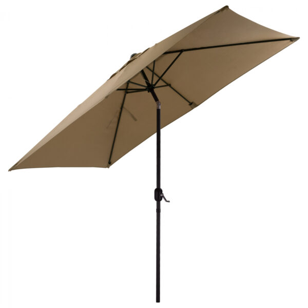 ΟΜΠΡΕΛΑ ΑΛΟΥΜΙΝΙΟΥ CAMBELL HM6029.02 ΟΡΘΟΓΩΝΙΑ ΑΝΑΚΛΙΝΟΜΕΝΗ ΜΟΚΑ ΓΚΡΙ 262x170x253 εκ. - Image 4