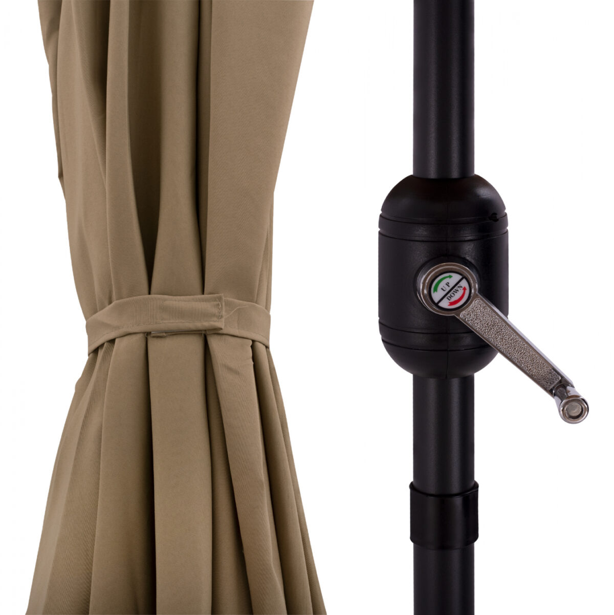 ΟΜΠΡΕΛΑ ΑΛΟΥΜΙΝΙΟΥ CAMBELL HM6029.02 ΟΡΘΟΓΩΝΙΑ ΑΝΑΚΛΙΝΟΜΕΝΗ ΜΟΚΑ ΓΚΡΙ 262x170x253 εκ. - Image 9