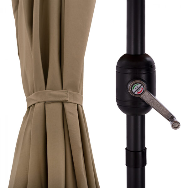 ΟΜΠΡΕΛΑ ΑΛΟΥΜΙΝΙΟΥ CAMBELL HM6029.02 ΟΡΘΟΓΩΝΙΑ ΑΝΑΚΛΙΝΟΜΕΝΗ ΜΟΚΑ ΓΚΡΙ 262x170x253 εκ. - Image 9