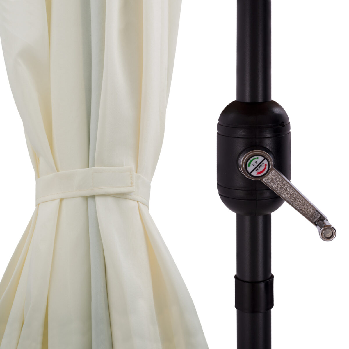 ΟΜΠΡΕΛΑ ΑΛΟΥΜΙΝΙΟΥ CAMBELL HM6029.10 ΟΡΘΟΓΩΝΙΑ ΑΝΑΚΛΙΝΟΜΕΝΗ ΜΠΕΖ ΓΚΡΙ 262x170x253 εκ. - Image 9