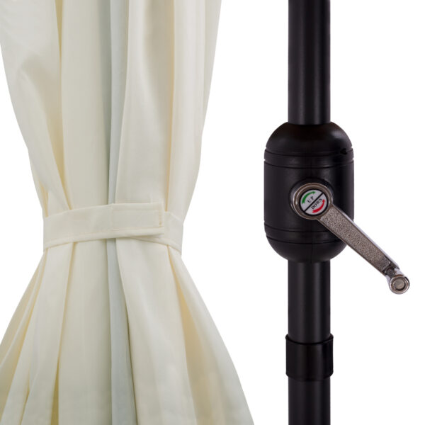 ΟΜΠΡΕΛΑ ΑΛΟΥΜΙΝΙΟΥ CAMBELL HM6029.10 ΟΡΘΟΓΩΝΙΑ ΑΝΑΚΛΙΝΟΜΕΝΗ ΜΠΕΖ ΓΚΡΙ 262x170x253 εκ. - Image 9