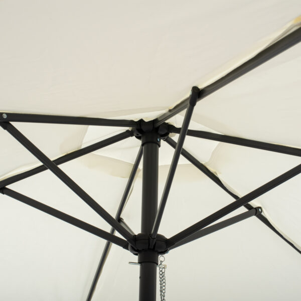 ΟΜΠΡΕΛΑ ΑΛΟΥΜΙΝΙΟΥ Φ250x236 εκ.ΜΕ 6 ΑΚΤΙΝΕΣ KACEN HM6030.02 ΕΚΡΟΥ ΓΚΡΙ - Image 5