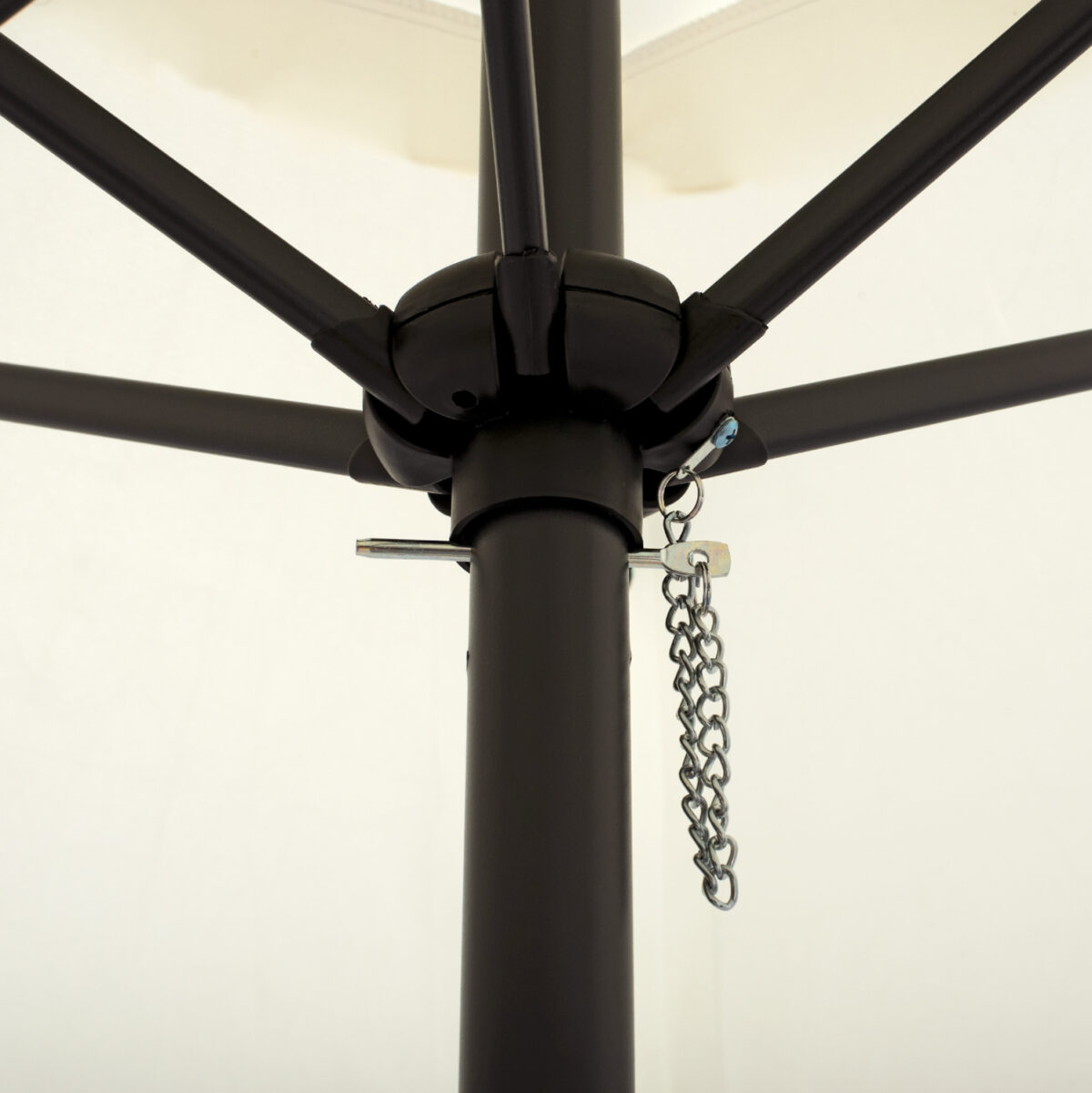 ΟΜΠΡΕΛΑ ΑΛΟΥΜΙΝΙΟΥ Φ250x236 εκ.ΜΕ 6 ΑΚΤΙΝΕΣ KACEN HM6030.02 ΕΚΡΟΥ ΓΚΡΙ - Image 6