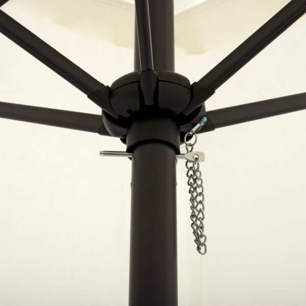 ΟΜΠΡΕΛΑ ΑΛΟΥΜΙΝΙΟΥ Φ250x236 εκ.ΜΕ 6 ΑΚΤΙΝΕΣ KACEN HM6030.02 ΕΚΡΟΥ ΓΚΡΙ - Image 6