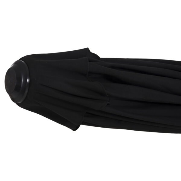 ΟΜΠΡΕΛΑ ΕΠΑΓΓΕΛΜΑΤΙΚΗ ALU 2.20x2.20 ΜΑΥΡΟ ΠΑΝΙ ΑΚΡΥΛΙΚΟ 8ΑΚΤΙΝΕΣ HM6013.03 - Image 8