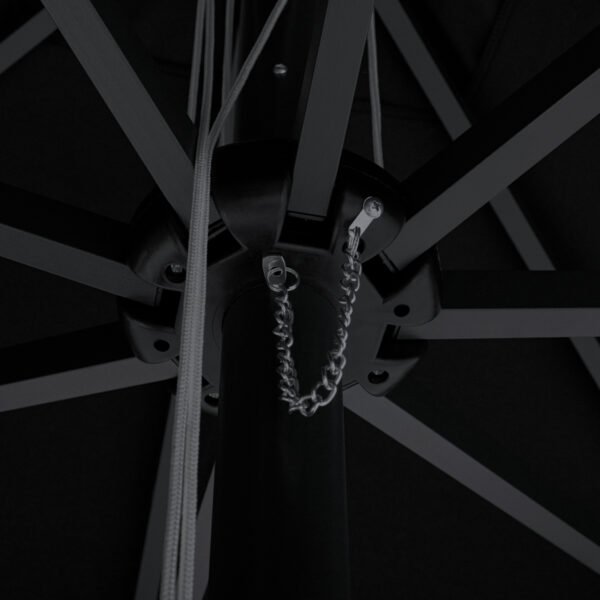 ΟΜΠΡΕΛΑ ΕΠΑΓΓΕΛΜΑΤΙΚΗ 3x3x2,83M ELEAZAR ΑΛΟΥΜΙΝΙΟΥ ΜΕ ΠΑΝΙ ΑΚΡΥΛΙΚΟ ΣΕ ΜΑΥΡΗ ΑΠΟΧΡΩΣΗ HM6026.03 - Image 5