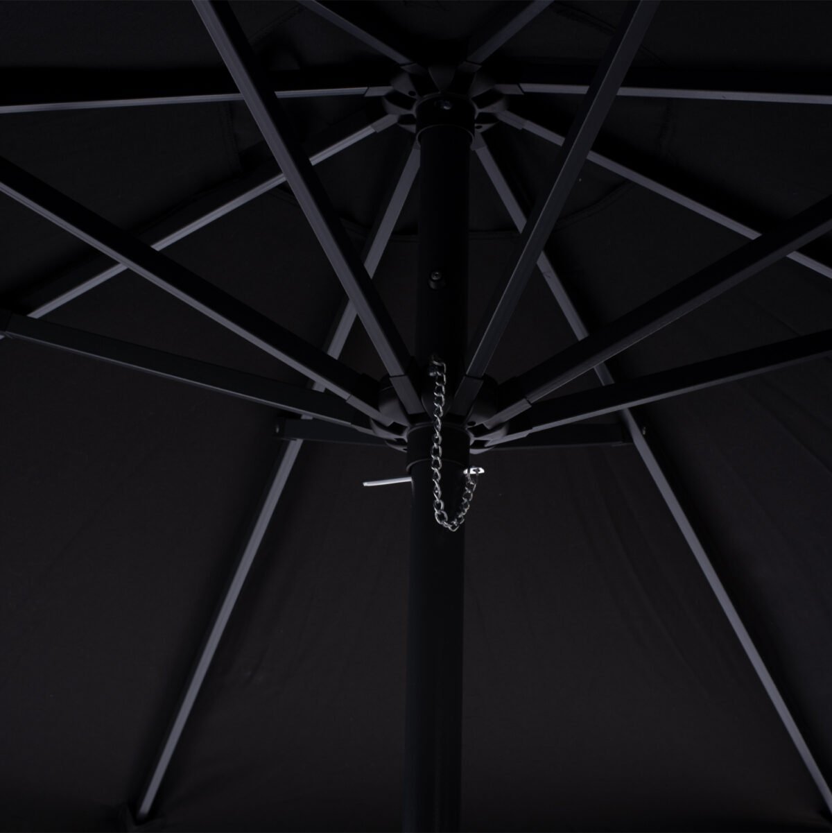 ΟΜΠΡΕΛΑ ΕΠΑΓΓΕΛΜΑΤΙΚΗ DARWIN 2.35Μ ΓΚΡI ΜΕ ΜΑΥΡΟ ΑΚΡΥΛΙΚΟ ΠΑΝΙ HM6000.03 - Image 4