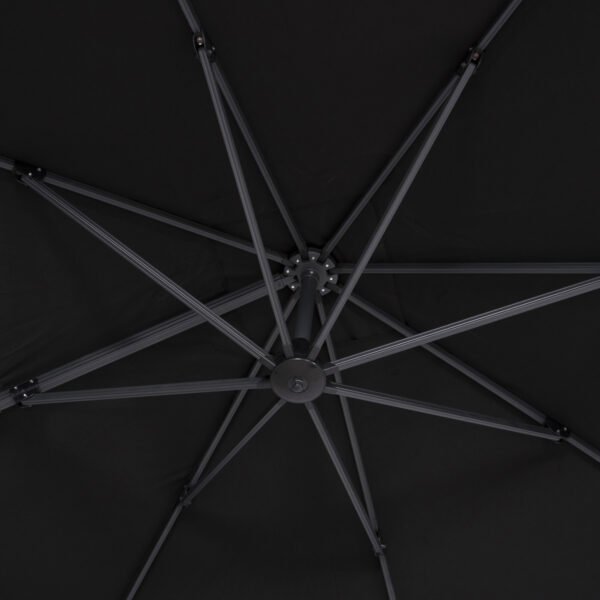 ΟΜΠΡΕΛΑ SHADER HM6025.03 ALU ΕΠΑΓΓΕΛΜΑΤΙΚΗ ΚΡΕΜΑΣΤΗ 3X3 360 ΜΟΙΡΩΝ ME ΜΑΥΡΟ ΑΚΡΥΛΙΚΟ ΠΑΝΙ - Image 6