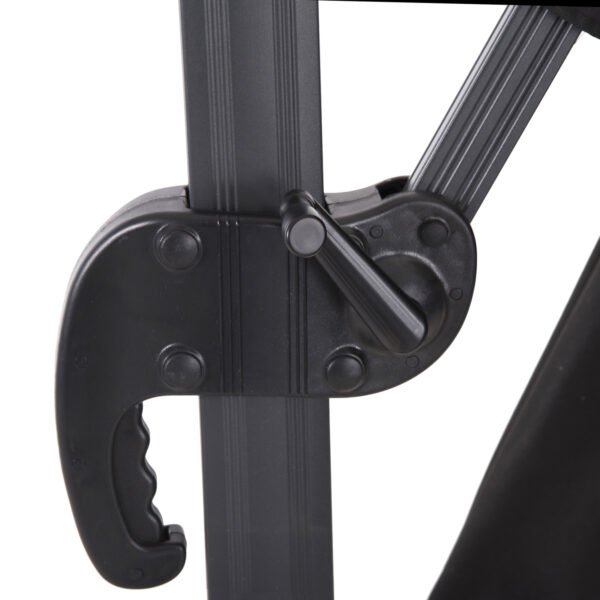 ΟΜΠΡΕΛΑ SHADER HM6025.03 ALU ΕΠΑΓΓΕΛΜΑΤΙΚΗ ΚΡΕΜΑΣΤΗ 3X3 360 ΜΟΙΡΩΝ ME ΜΑΥΡΟ ΑΚΡΥΛΙΚΟ ΠΑΝΙ - Image 8