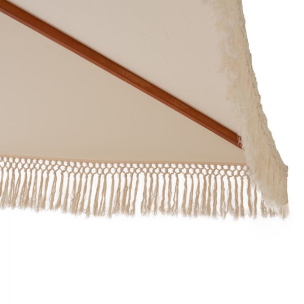 ΟΜΠΡΕΛΑ ΕΠΑΓΓΕΛΜΑΤΙΚΗ WAGNER ΜΑΚΡΑΜΕ ΚΡΟΣΙ ΜΠΕΖ ΜΕ ΞΥΛΙΝΟ ΣΚΕΛΕΤΟ 3X3X2.50Υm HM5778.01 - Image 4