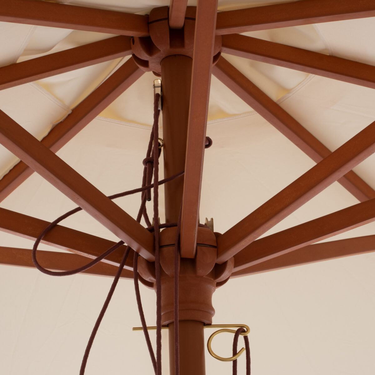 ΟΜΠΡΕΛΑ ΕΠΑΓΓΕΛΜΑΤΙΚΗ WAGNER ΚΡΟΣΙ ΜΠΕΖ ΜΕ ΞΥΛΙΝΟ ΚΑΦΕ ΣΚΕΛΕΤΟ Φ3X2.50Υm HM5776.01 - Image 6