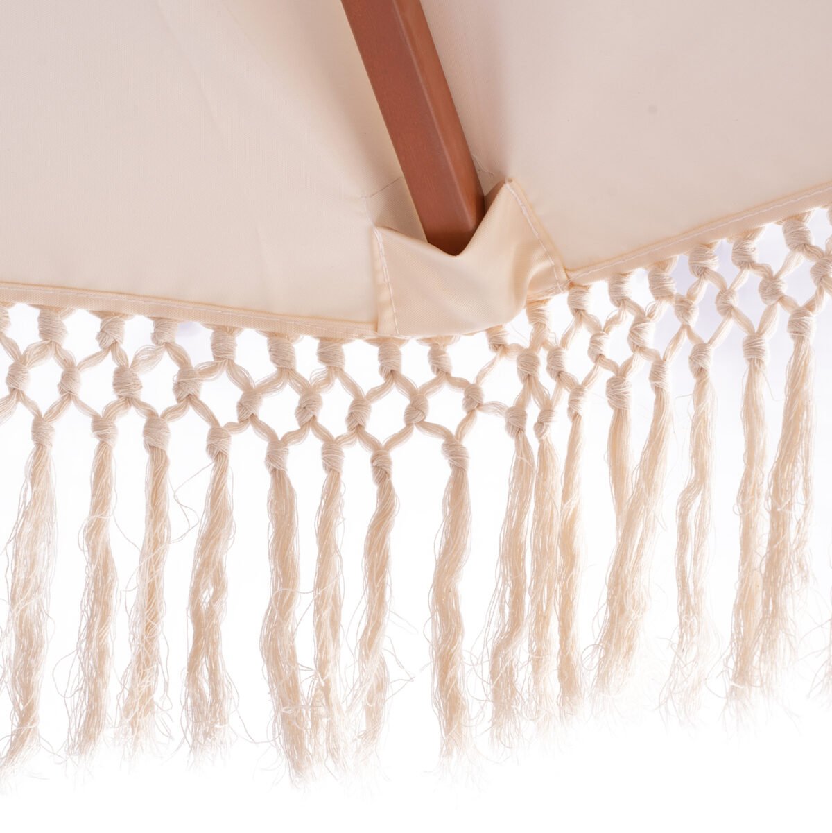 ΟΜΠΡΕΛΑ ΕΠΑΓΓΕΛΜΑΤΙΚΗ WAGNER ΜΑΚΡΑΜΕ ΚΡΟΣΙ ΜΠΕΖ ΜΕ ΞΥΛΙΝΟ ΣΚΕΛΕΤΟ Φ225X2.60Υm HM5777.01 - Image 7