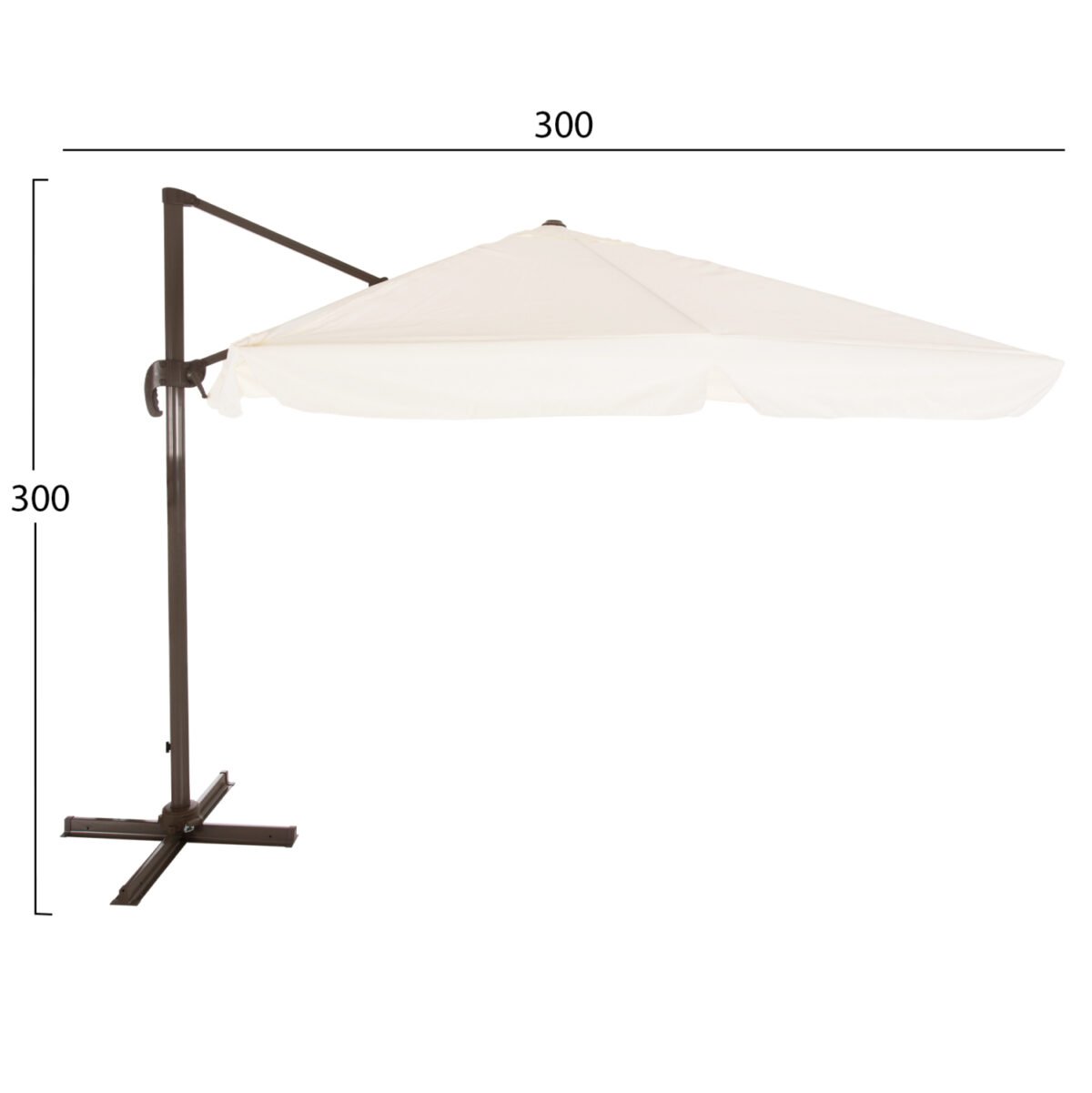 ΟΜΠΡΕΛΑ ΕΠΑΓΓΕΛΜΑΤΙΚΗ ALU ΚΡΕΜΑΣΤΗ 3X3 360 ΜΟΙΡΩΝ ME ΕΚΡΟΥ ΠΑΝΙ HM6025.01 - Image 2