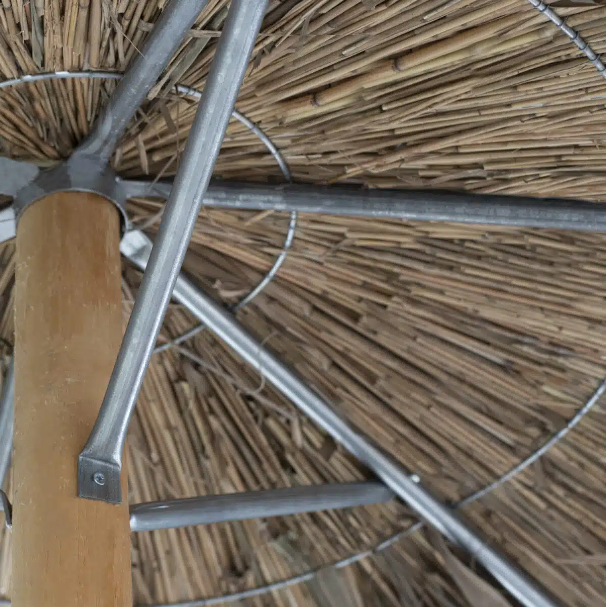 ΟΜΠΡΕΛΑ ΨΑΘΙΝΗ ΤΡΟΠΙΚΗ ΜΕ ΑΝΤΗΡΙΔΕΣ Φ240x270Υ εκ.HM5897 - Image 3