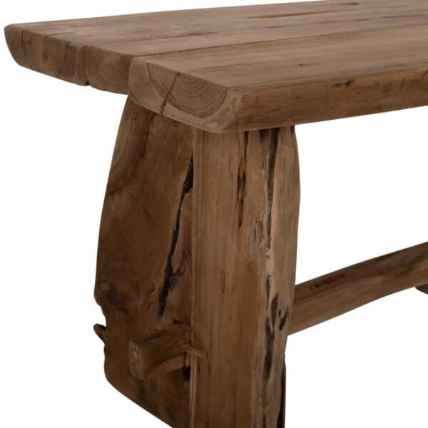 ΠΑΓΚΑΚΙ YEDI HM9347 ΑΠΟ ΜΑΣΙΦ ΞΥΛΟ TEAK ΦΥΣΙΚΟ 80X40X44Y εκ. - Image 5