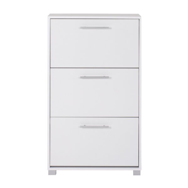 ΠΑΠΟΥΤΣΟΘΗΚΗ DAVINA ΜΕΛΑΜΙΝΗΣ 3ΘΕΣΕΩΝ HM2221.05 ΛΕΥΚΗ 62Χ24Χ110Υ εκ. - Image 3