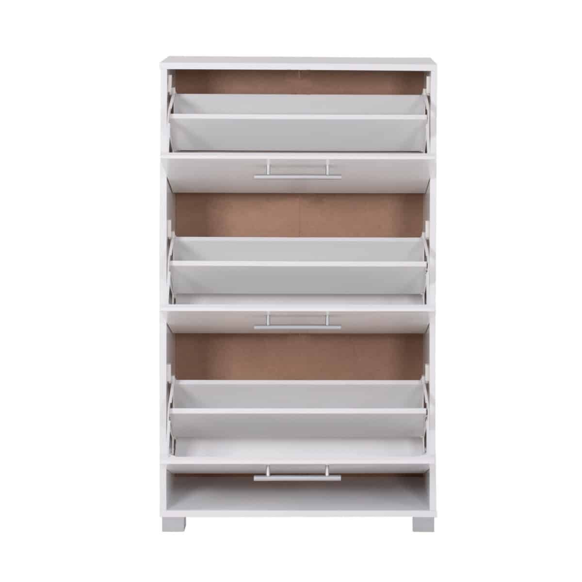 ΠΑΠΟΥΤΣΟΘΗΚΗ DAVINA ΜΕΛΑΜΙΝΗΣ 3ΘΕΣΕΩΝ HM2221.05 ΛΕΥΚΗ 62Χ24Χ110Υ εκ. - Image 4