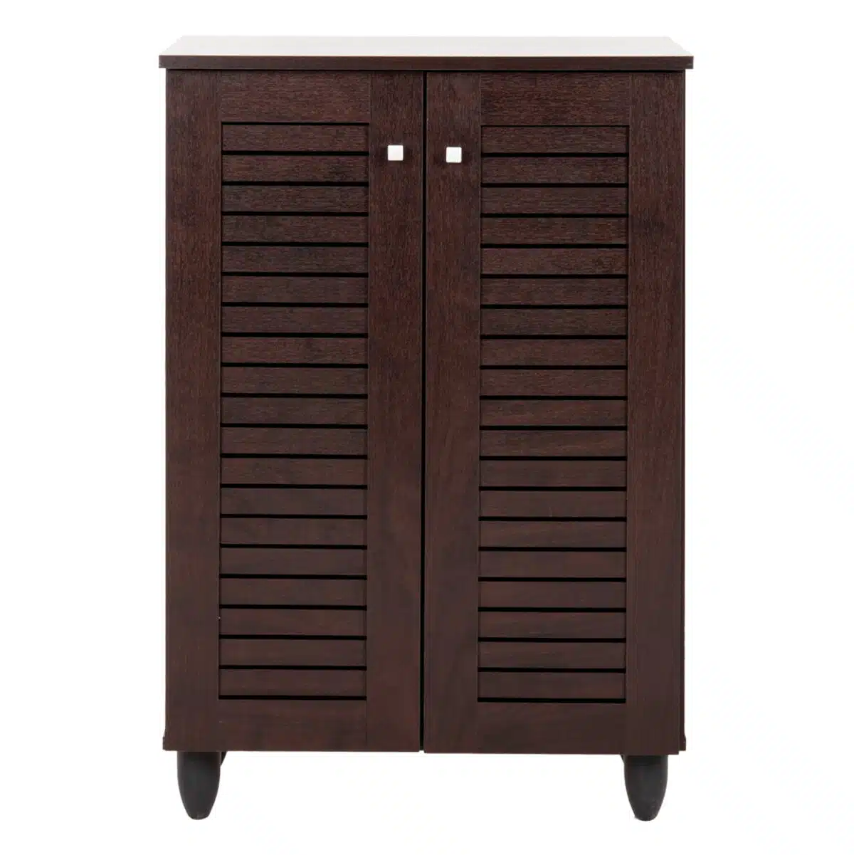ΠΑΠΟΥΤΣΟΘΗΚΗ-ΝΤΟΥΛΑΠΑ PROLLY HM9608.01 ΜΕΛΑΜΙΝΗ WENGE-2ΠΟΡΤΕΣ-4ΡΑΦΙΑ 60x34x88Υεκ. - Image 3