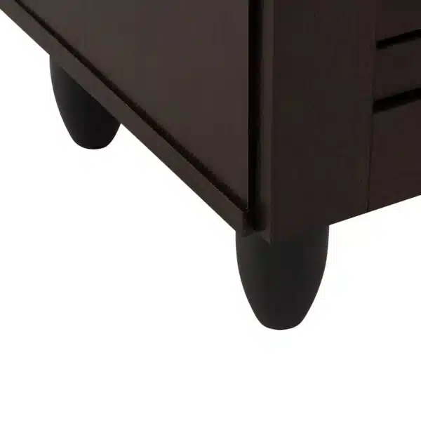 ΠΑΠΟΥΤΣΟΘΗΚΗ-ΝΤΟΥΛΑΠΑ PROLLY HM9609.01 ΜΕΛΑΜΙΝΗ WENGE-3ΠΟΡΤΕΣ-4ΡΑΦΙΑ 87x32x88Υεκ. - Image 7
