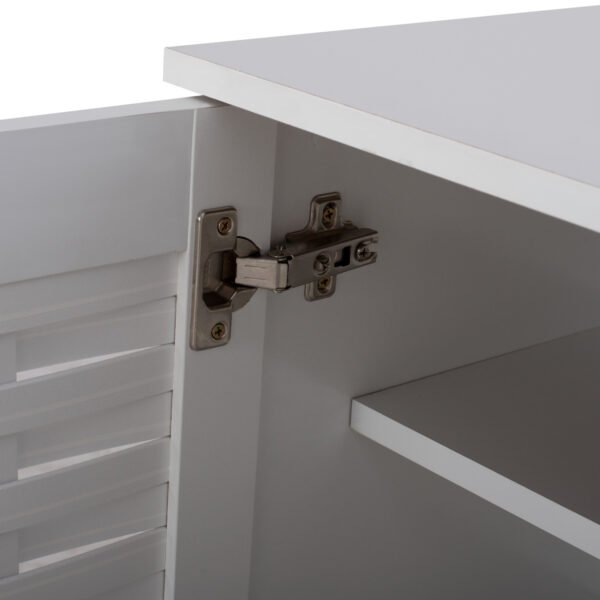 ΠΑΠΟΥΤΣΟΘΗΚΗ-ΝΤΟΥΛΑΠΙ ΜΕΛΑΜΙΝΗΣ CASSIOPE ΛΕΥΚΗ ΜΕ ΠΟΔΙΑ 77Χ34Χ67.5Υεκ.HM2208.05 - Image 6