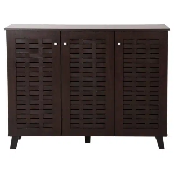 ΠΑΠΟΥΤΣΟΘΗΚΗ-ΝΤΟΥΛΑΠΙ PRODY HM9610.01 ΜΕΛΑΜΙΝΗ WENGE 3 ΠΟΡΤΕΣ 115x34x89Υεκ. - Image 3