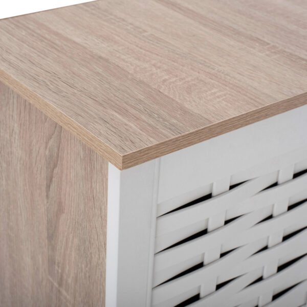 ΠΑΠΟΥΤΣΟΘΗΚΗ-ΝΤΟΥΛΑΠΙ ΜΕΛΑΜΙΝΗΣ ΜΕ 3ΠΟΡΤΕΣ HM2211.06 SONAMA-ΛΕΥΚΗ 114,5x34x68 εκ. - Image 8