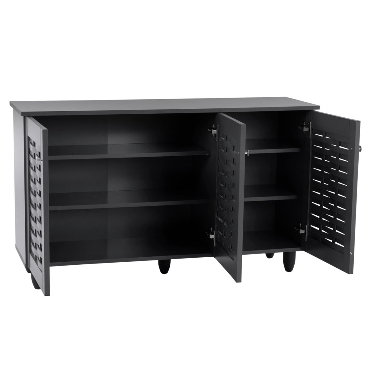 ΠΑΠΟΥΤΣΟΘΗΚΗ-ΝΤΟΥΛΑΠΙ IGGY ΞΥΛΙΝΗ 3ΠΟΡΤΕΣ HM2211.10 ΓΚΡΙ 114Χ34Χ68 - Image 4