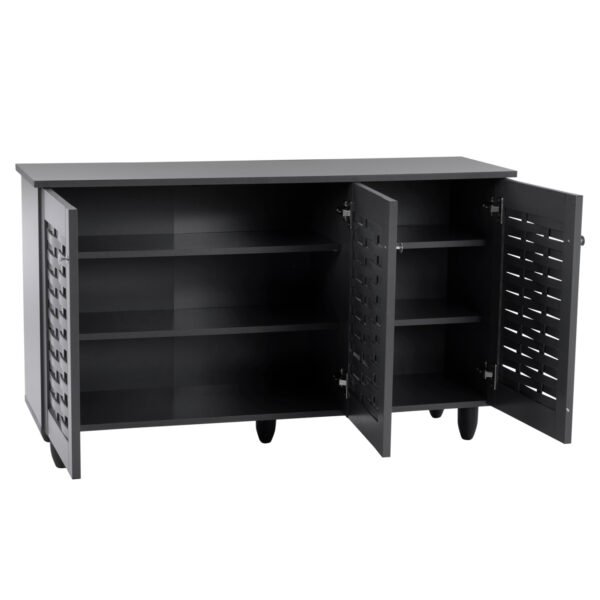 ΠΑΠΟΥΤΣΟΘΗΚΗ-ΝΤΟΥΛΑΠΙ IGGY ΞΥΛΙΝΗ 3ΠΟΡΤΕΣ HM2211.10 ΓΚΡΙ 114Χ34Χ68 - Image 4