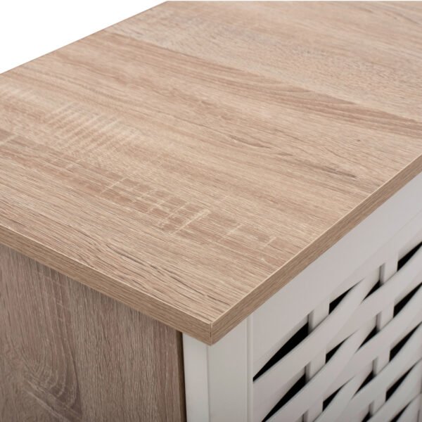 ΠΑΠΟΥΤΣΟΘΗΚΗ-ΝΤΟΥΛΑΠΙ ΞΥΛΙΝΗ HM2208.06 SONAMΑ ΛΕΥΚΗ 77Χ34Χ67,5 εκ. - Image 8