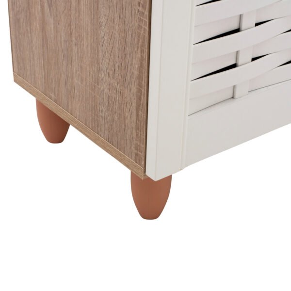 ΠΑΠΟΥΤΣΟΘΗΚΗ-ΝΤΟΥΛΑΠΙ ΞΥΛΙΝΗ HM2208.06 SONAMΑ ΛΕΥΚΗ 77Χ34Χ67,5 εκ. - Image 9