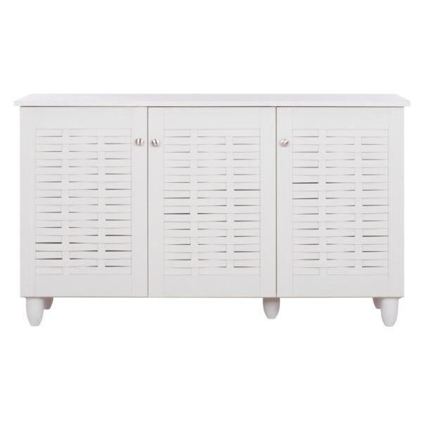 ΠΑΠΟΥΤΣΟΘΗΚΗ-ΝΤΟΥΛΑΠΙ ΜΕΛΑΜΙΝΗΣ IGGY 3ΠΟΡΤΕΣ ΛΕΥΚΗ ΜΕ ΠΟΔΙΑ 114Χ34Χ68Yεκ.HM2211.05 - Image 4