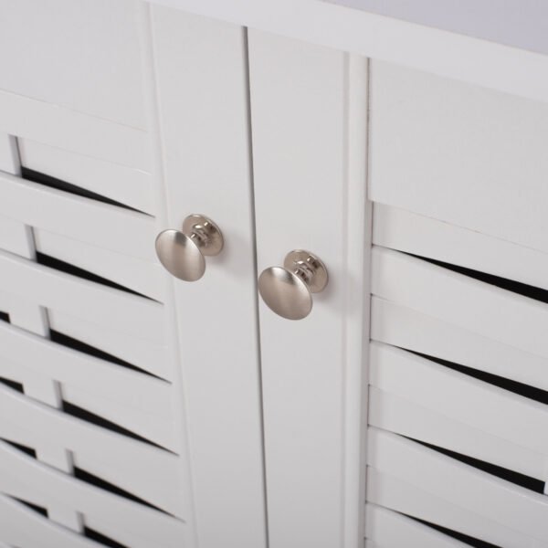 ΠΑΠΟΥΤΣΟΘΗΚΗ-ΝΤΟΥΛΑΠΙ ΜΕΛΑΜΙΝΗΣ IGGY 3ΠΟΡΤΕΣ ΛΕΥΚΗ ΜΕ ΠΟΔΙΑ 114Χ34Χ68Yεκ.HM2211.05 - Image 5