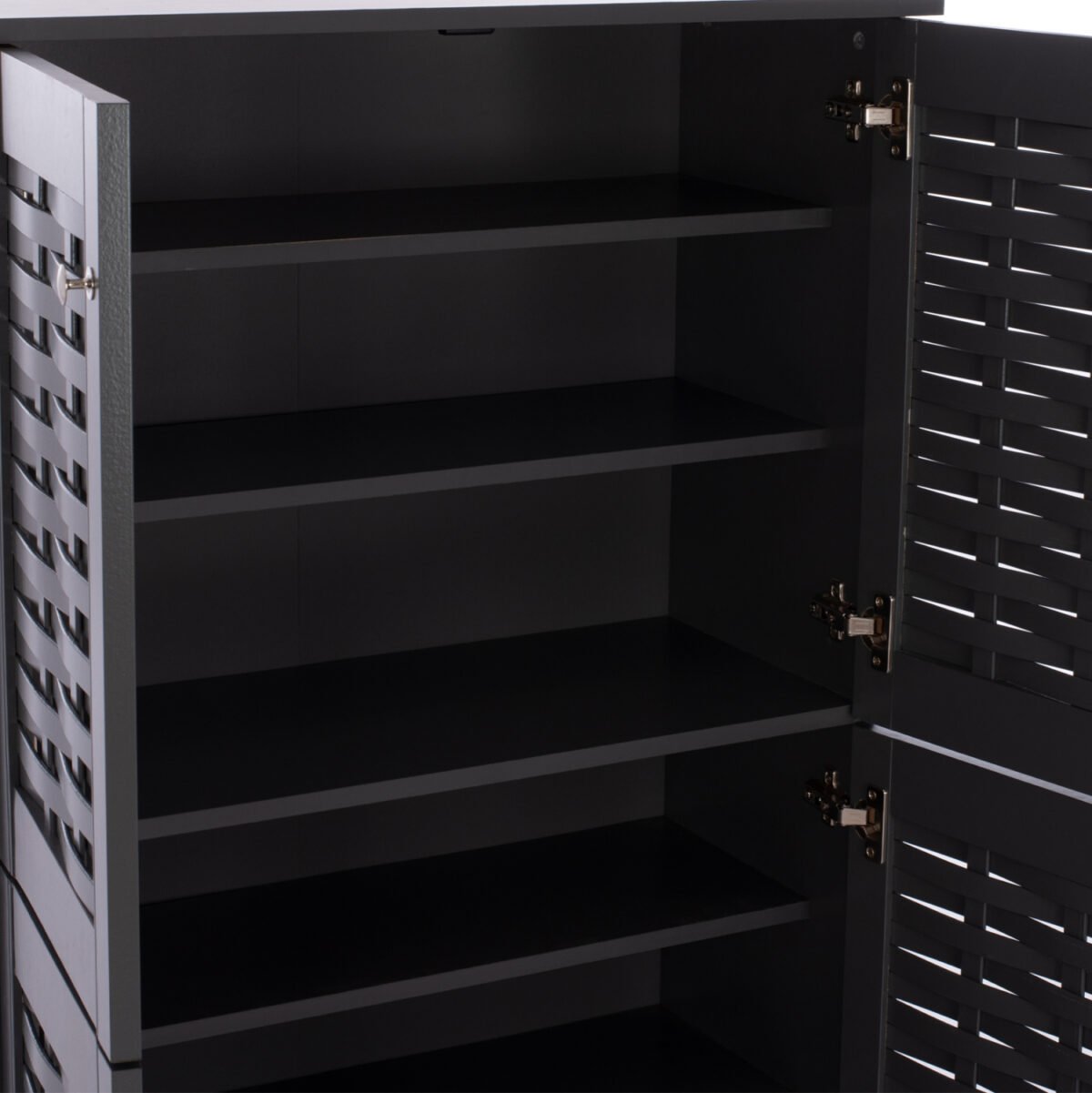 ΠΑΠΟΥΤΣΟΘΗΚΗ-ΝΤΟΥΛΑΠΙ ΞΥΛΙΝΗ KABIRA 4 ΠΟΡΤΕΣ HM2210.10 ΓΚΡΙ 77x34x123Υεκ. - Image 5