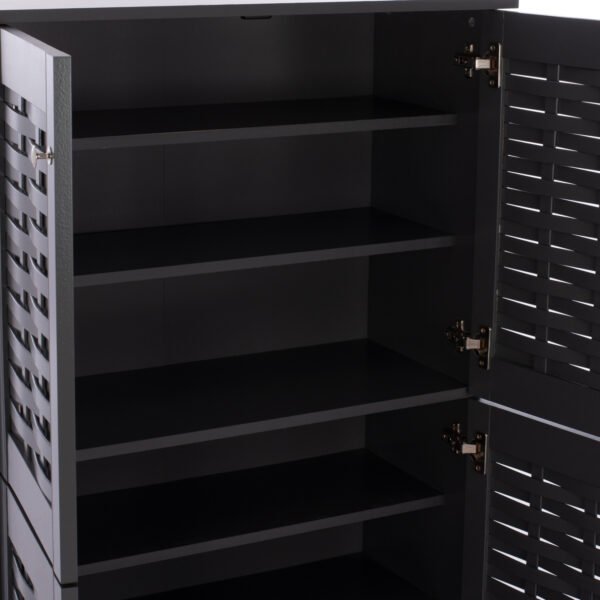 ΠΑΠΟΥΤΣΟΘΗΚΗ-ΝΤΟΥΛΑΠΙ ΞΥΛΙΝΗ KABIRA 4 ΠΟΡΤΕΣ HM2210.10 ΓΚΡΙ 77x34x123Υεκ. - Image 5