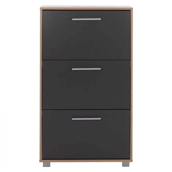 ΠΑΠΟΥΤΣΟΘΗΚΗ ΞΥΛΙΝΗ DAVINA HM2221.04 SONAMA-ΓΚΡΙ 3ΘΕΣΕΩΝ 62Χ24Χ110Υεκ - Image 4