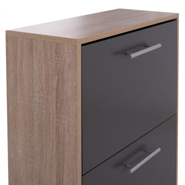 ΠΑΠΟΥΤΣΟΘΗΚΗ ΞΥΛΙΝΗ DAVINA HM2221.04 SONAMA-ΓΚΡΙ 3ΘΕΣΕΩΝ 62Χ24Χ110Υεκ - Image 5