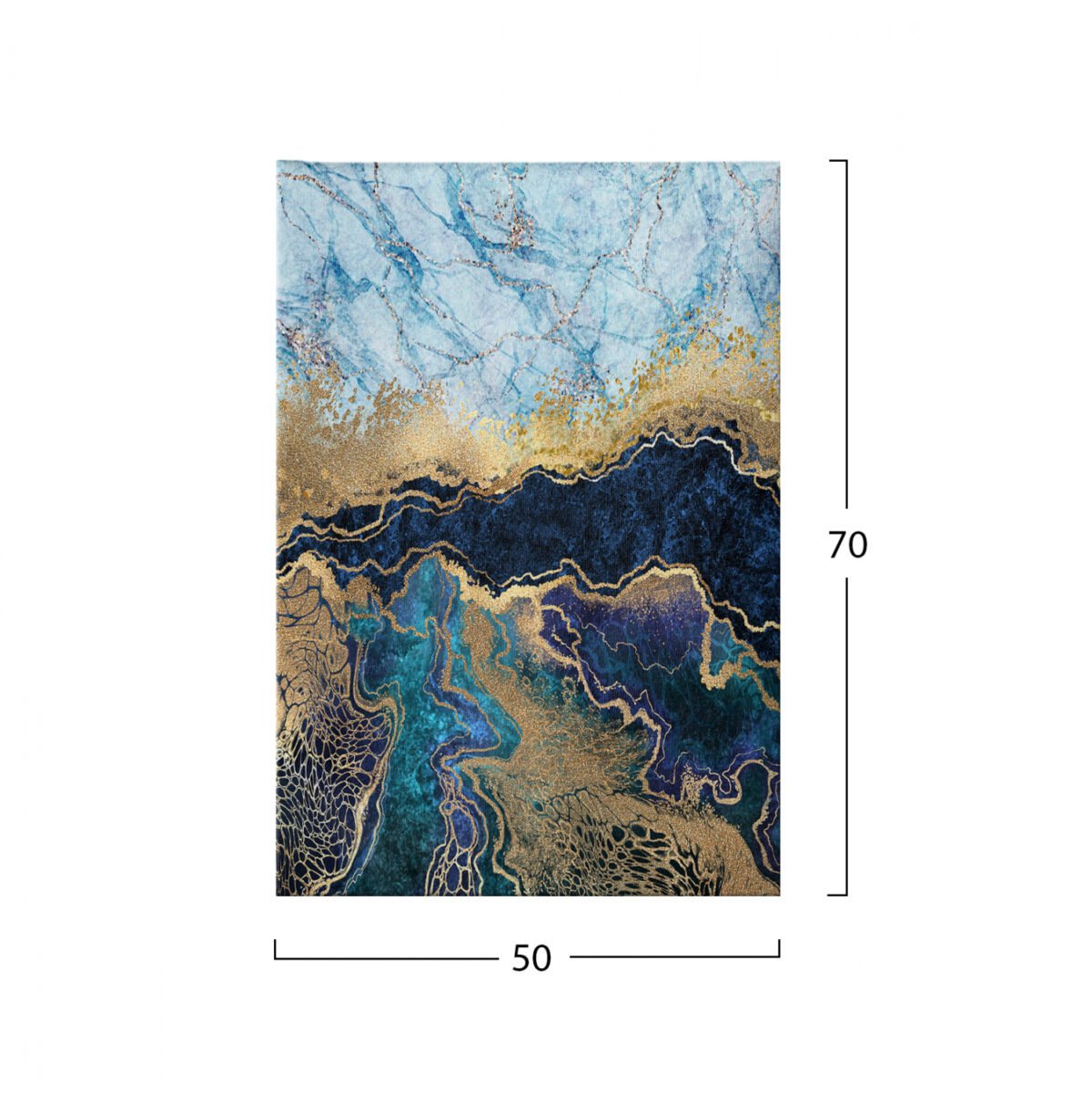 ΠΙΝΑΚΑΣ ΚΑΜΒΑΣ MARBLE EFFECT HM7196.02 50X3X70 εκ. - Image 2