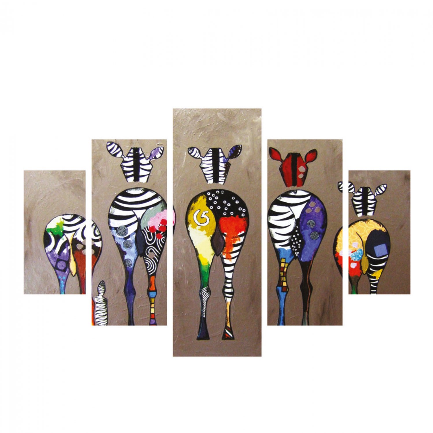 ΠΙΝΑΚΑΣ ΠΕΝΤΑΠΤΥΧΟ MDF COLORFUL ZEBRAS 82Χ56x3 HM7207.03 ΠΙΝΑΚΑΣ ΠΕΝΤΑΠΤΥΧΟ MDF COLORFUL ZEBRAS 82Χ56x3 HM7207.03