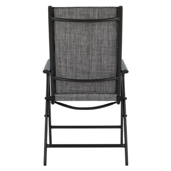 ΠΟΛΥΘΡΟΝΑ ZURI 7ΘΕΣΕΩΝ ΠΤΥΣ/ΝΗ ΜΕΤΑΛΛΙΚΗ ΓΚΡΙ ME ΓΚΡΙ TEXTILENE HM5700.01 55x70x103Y εκ. - Image 6