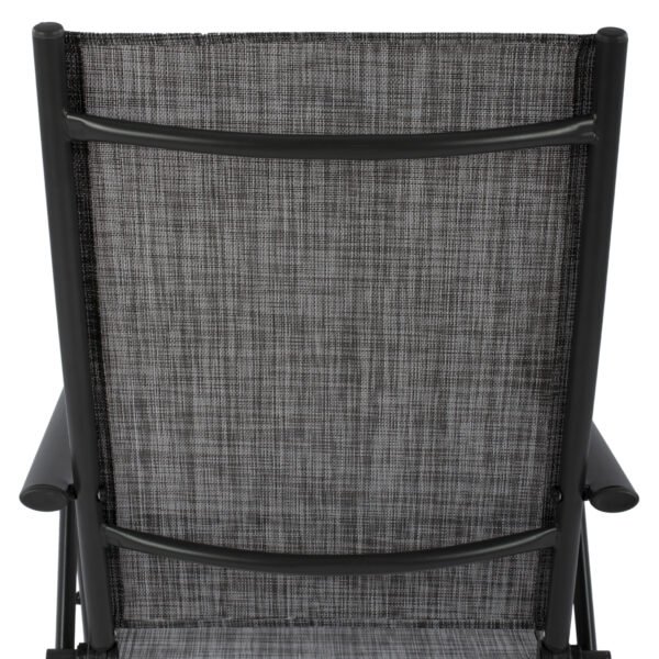 ΠΟΛΥΘΡΟΝΑ ZURI 7ΘΕΣΕΩΝ ΠΤΥΣ/ΝΗ ΜΕΤΑΛΛΙΚΗ ΓΚΡΙ ME ΓΚΡΙ TEXTILENE HM5700.01 55x70x103Y εκ. - Image 8