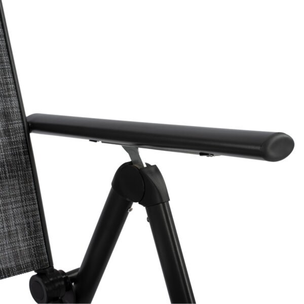 ΠΟΛΥΘΡΟΝΑ ZURI 7ΘΕΣΕΩΝ ΠΤΥΣ/ΝΗ ΜΕΤΑΛΛΙΚΗ ΓΚΡΙ ME ΓΚΡΙ TEXTILENE HM5700.01 55x70x103Y εκ. - Image 9