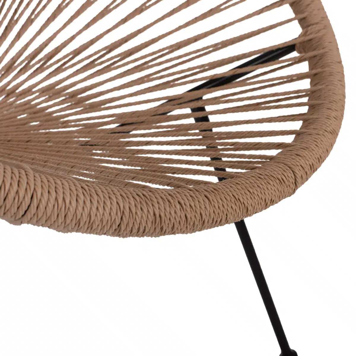 ΠΟΛΥΘΡΟΝΑ ACAPULCO Τ. ΦΩΛΙΑ ΜΕΤΑΛΛΟ ΜΑΥΡΟ ΜΕ TWISTED WICKER HM5871.01 70x73x79 εκ. - Image 10