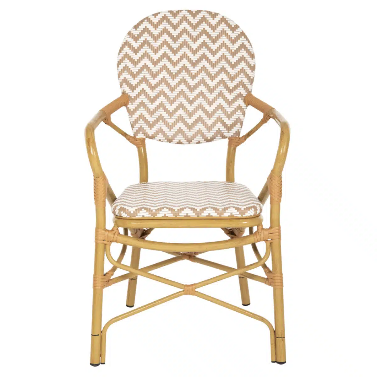 ΠΟΛΥΘΡΟΝΑ ΑΛΟΥΜΙΝΙΟΥ BAMBOO LOOK ΦΥΣΙΚΟ - ΛΕΥΚΟ HM5928.03 55x58x95 εκ. - Image 3